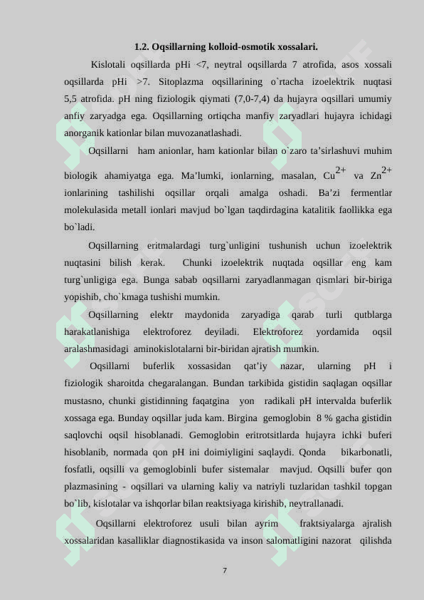 OQSIL STRUKTURALARINI OLDINDAN AYTISH VA MODELLASHTIRISH 7