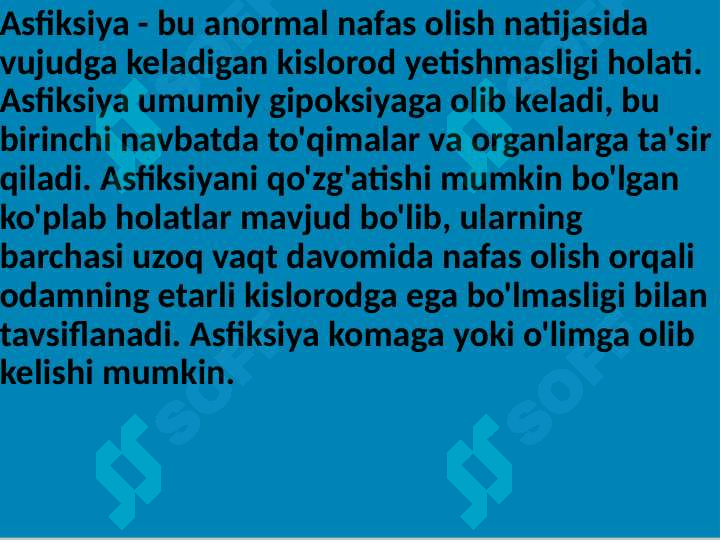Chaqaloqlar asfiksiyasi 2