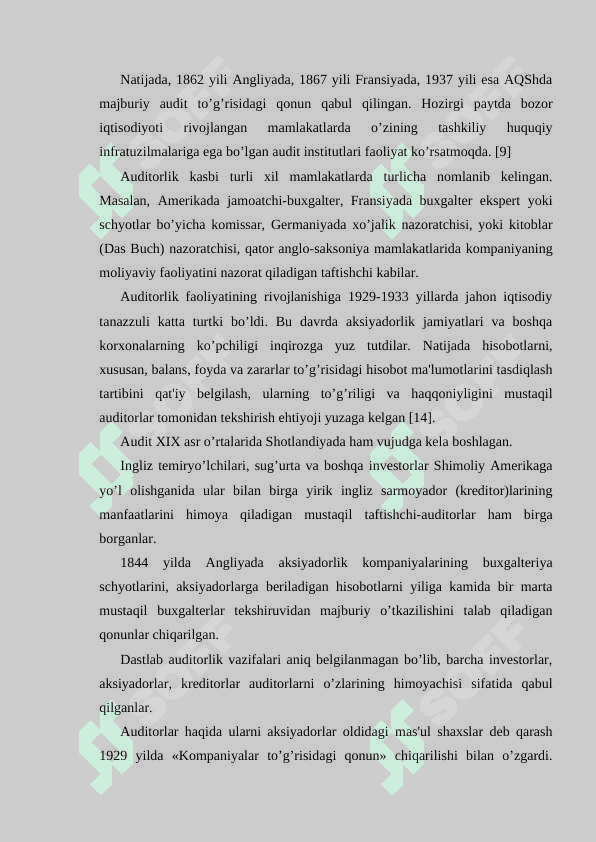 Auditning paydo bo’lishi va rivojlanishi. 4