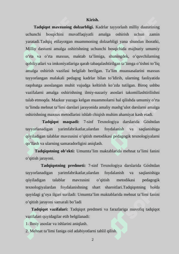 7-sinf Texnologiya.Mavzu.Góshtdan tayyorlanadigan yarimfabrikatlar,ulardan foydalanish va saqlanishiga qóyiladigan talablar 2