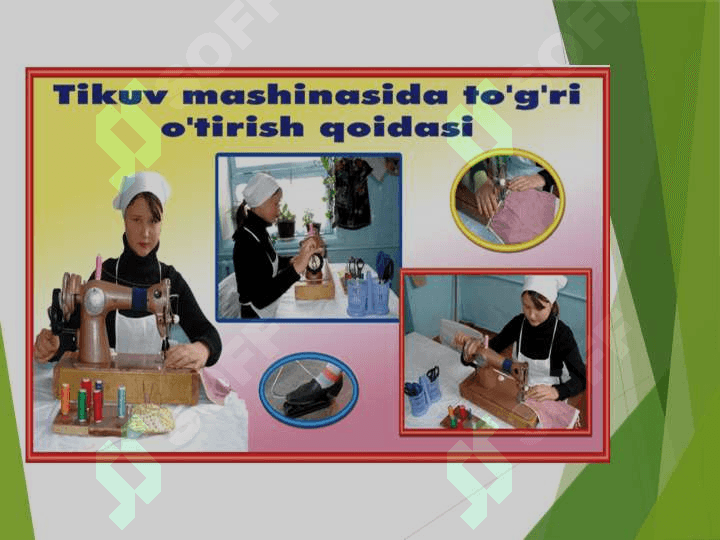 Tikuvchilik materialshunosligi fanining texnika xavfsizligi 3