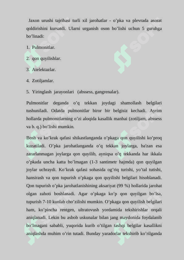 Nafas a’zolari kasalliklari 2