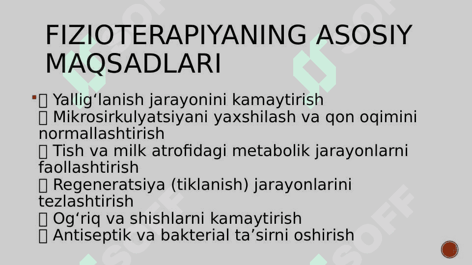 Surunkali Periodontitni Fizioterapevtik Davolash Usullari 3