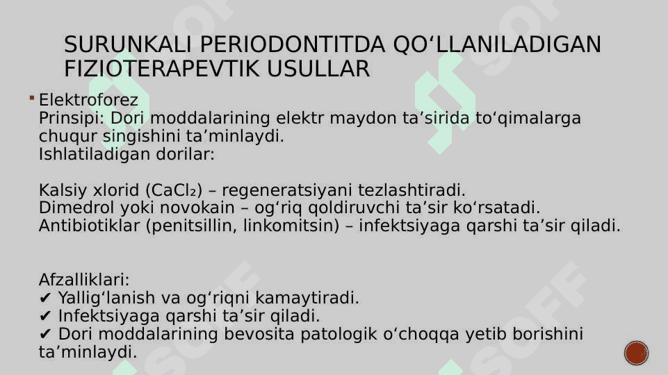 Surunkali Periodontitni Fizioterapevtik Davolash Usullari 4