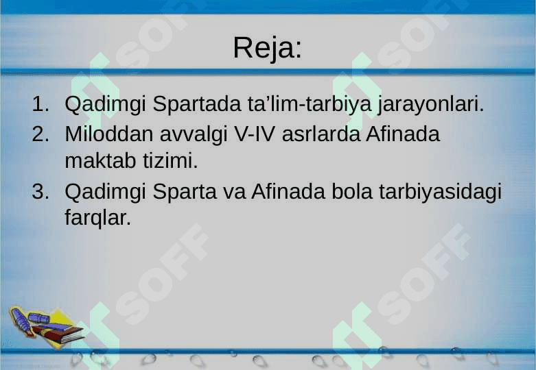 Qadimgi Sparta va Afina maktablarida ta’lim-tarbiya 2