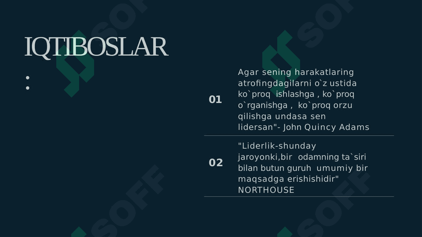 YETAKCHILIKNING  SHAXSIY HISLATLARI  VA ULARN  RIVOJLANTIRISH 2