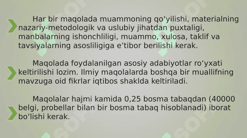 Ilmiy maqola va tezislar tayyorlash tartibi (TAQDIMOT) 7