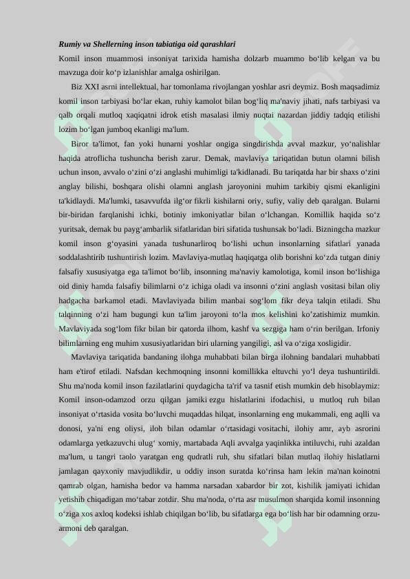 Jaloloddin Rumiyning inson tabiatiga oid qarashlarini qiyosiy tahlil etish 2