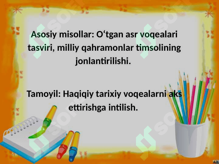 Mustaqillik davri o’zbek romanlarini taraqqiyotini belgilavchi tamoyillar. Yangi bosqichdagi o‘zbek dramaturgiyasida janrlar modifikatsiyasi 4