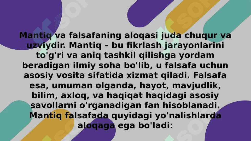 Mantiq (TAQDIMOT) 7