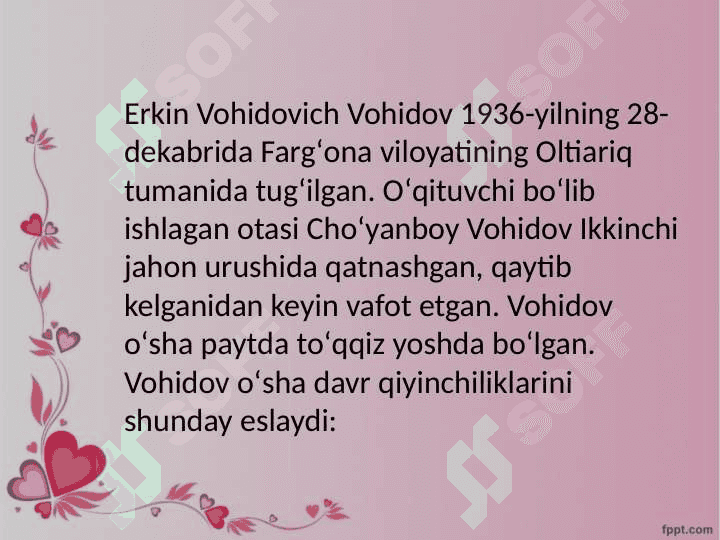 Erkin Vohidov hayoti va ijodi 4