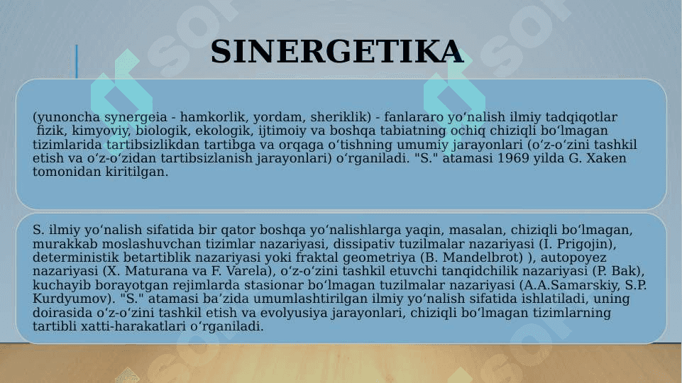 Ilmiy tadqiqotda-sinergetika muammosi (TAQDIMOT) 4