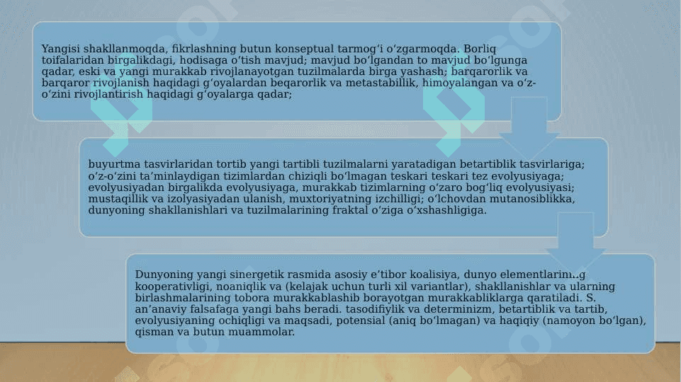Ilmiy tadqiqotda-sinergetika muammosi (TAQDIMOT) 7