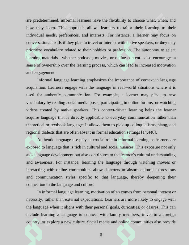 The role of social media platforms in informal language learning contexts 6