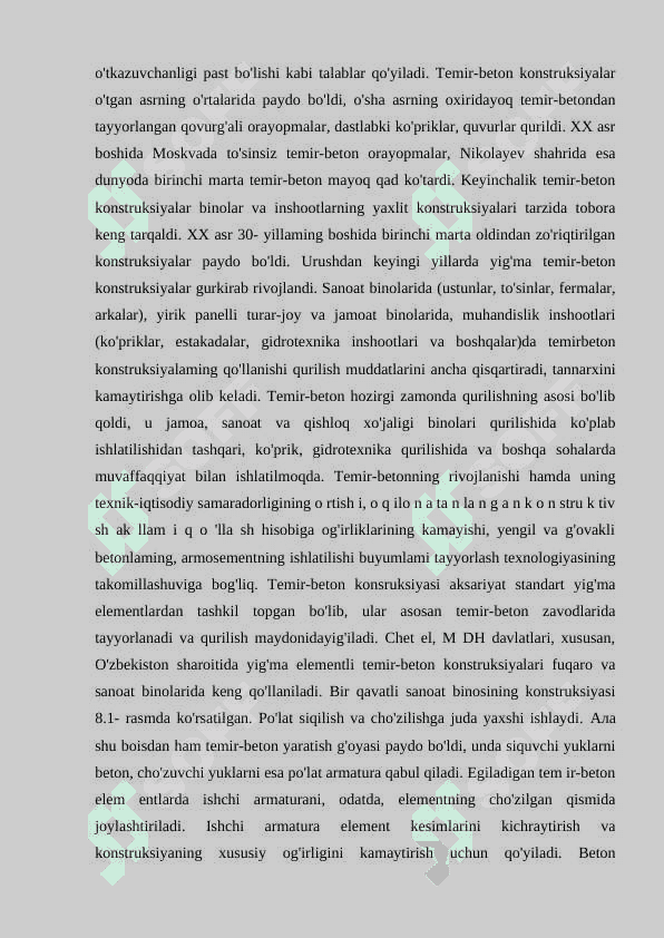 Temir beton konstruksiyalarini loyihalash 3