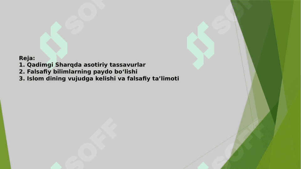 Qadimgi sharqda asotiriy tasavvurlar va falsafiy bilimlar paydo bo’lishi 2