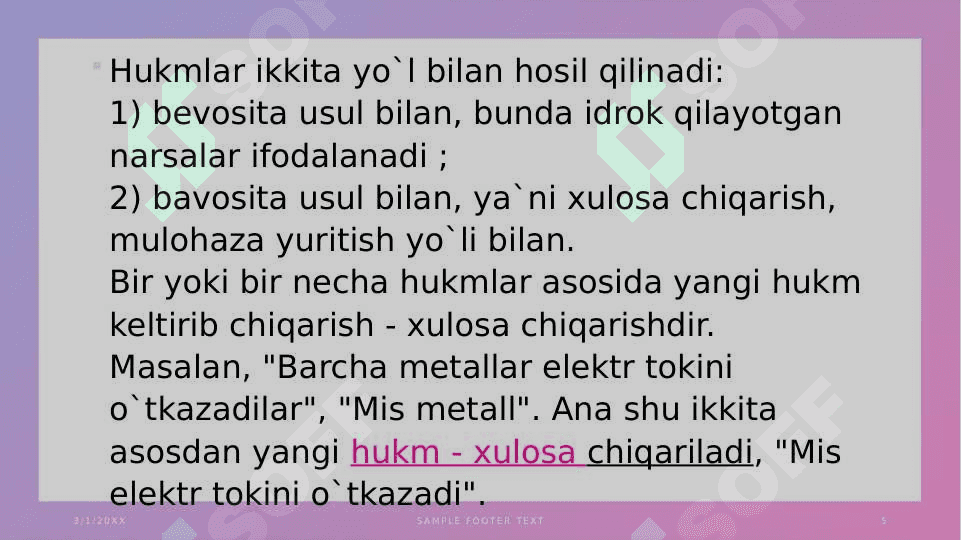 Tafakkurning mantiqiy shakllari va  qonunlari 5