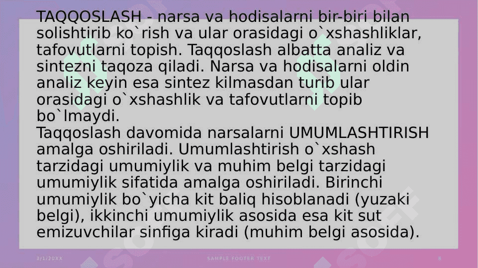 Tafakkurning mantiqiy shakllari va  qonunlari 8