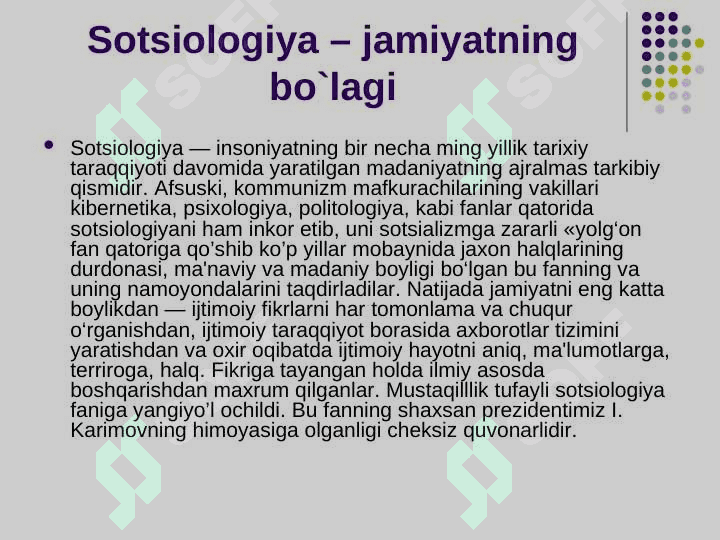 Jamiyat taraqqiyotida tarixning mazmuni yo'nalishlari va konsepsiyalari 3