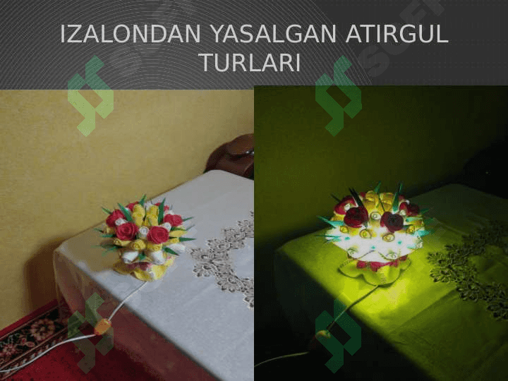 Turli materiallardan hajmdor gullar yasash 2