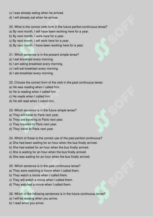 Ingliz tili test 4