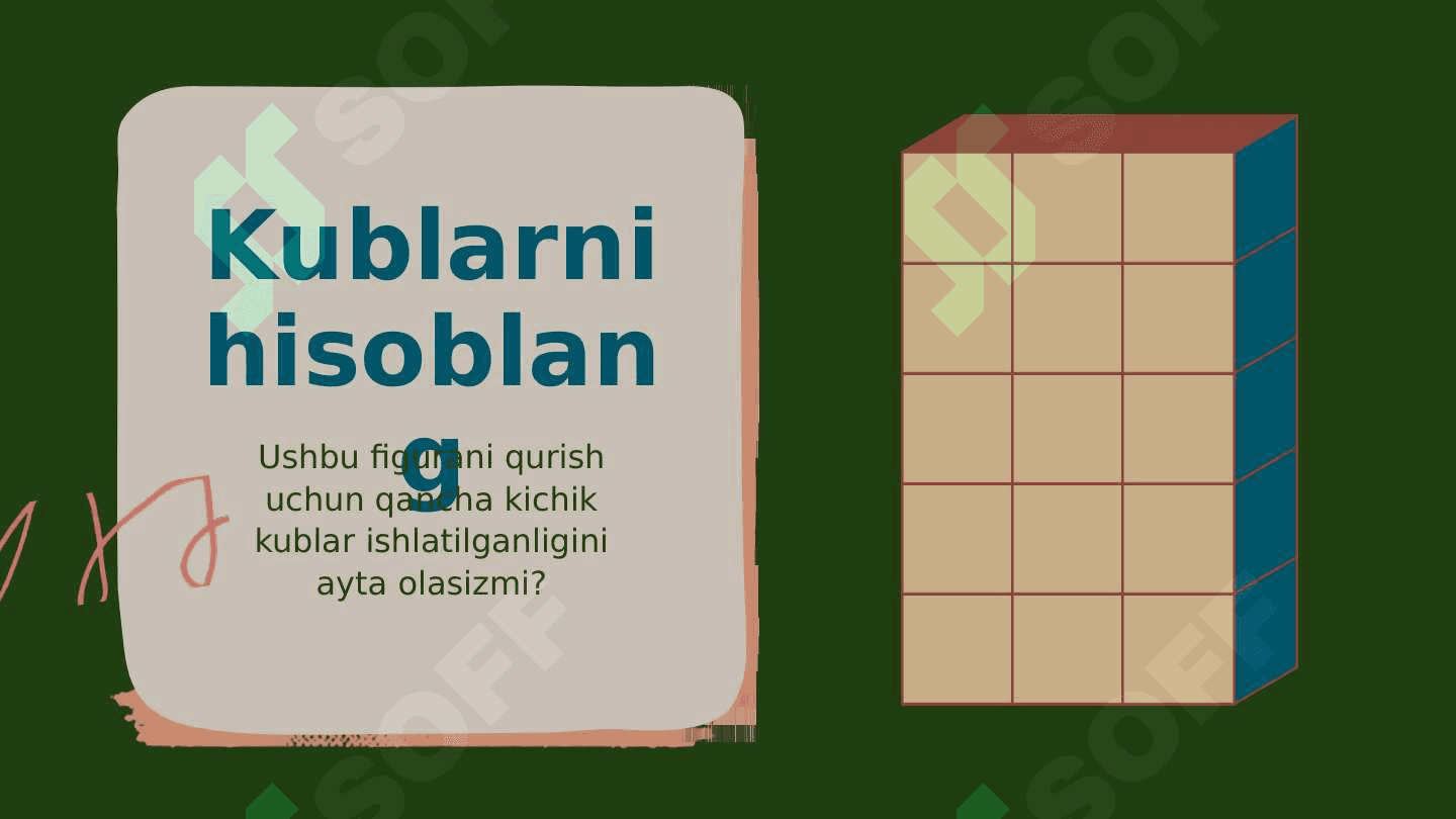 To'rtburchak prizmaning hajmi 3