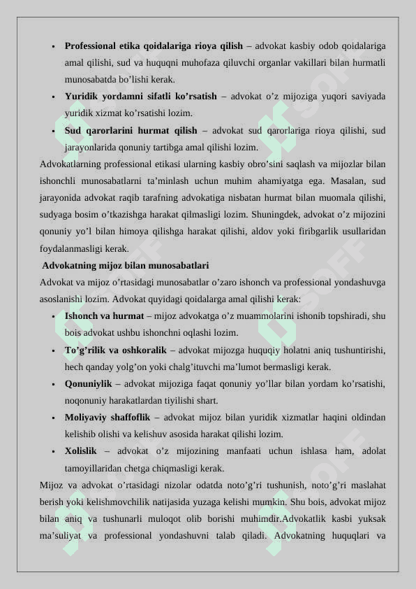 Advakatura – huquqiy instituti 8