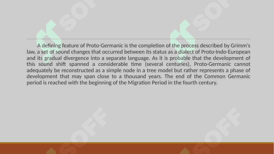 Linguistic features of Proto-Germanic languages 4