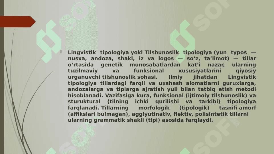 Lingvistik tipologiya 2