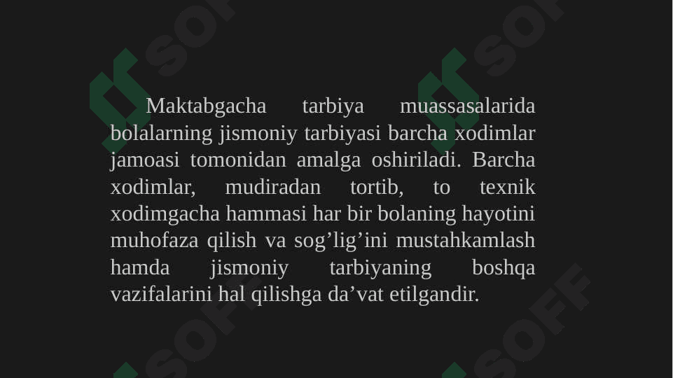 Maktabgacha ta’lim tashkilotlarida jismoniy tarbiya berishning o’ziga xosliklari 3