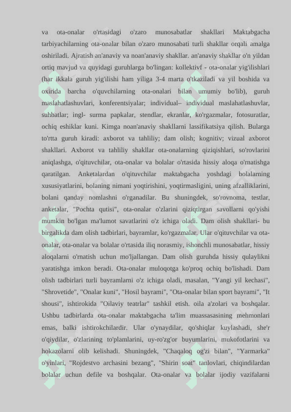 Maktabgacha talim tashkiloti va oila hamkorligi 5