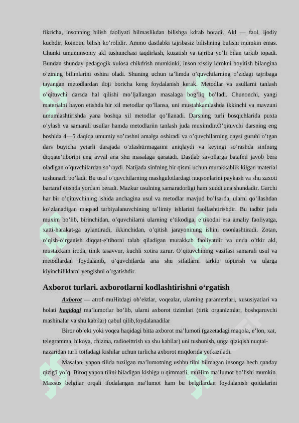 Mehnat darslarida axborot texnologiyalaridan foydalanishni o‘rgatish 4