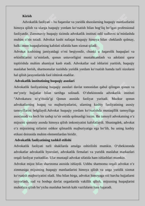 Advokatlik faoliyati 2