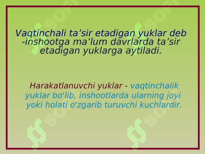 Oddiy va konsol balkalarda zo'riqishlarning ta'sir chiziqlari 2