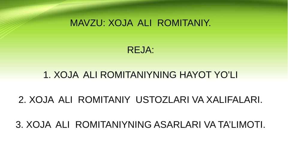 XOJA  ALI  ROMITANIY. 10.pptx