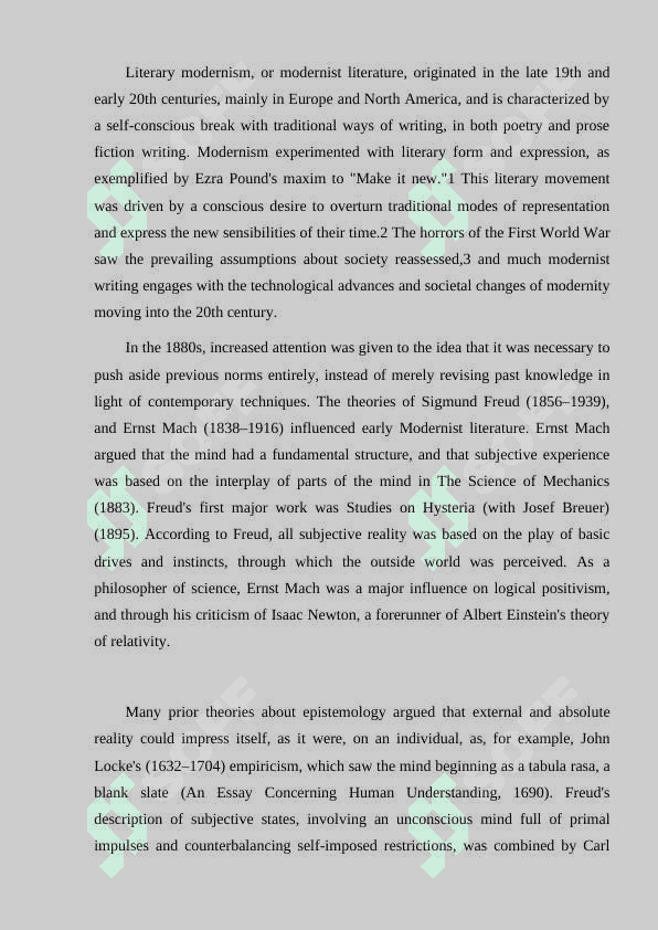 Modernism in American literature 2