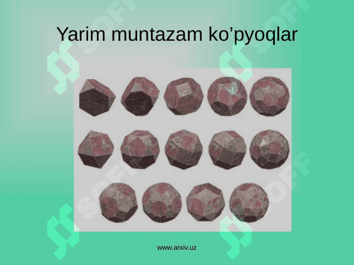Muntazam Ko’pyoqlar 3