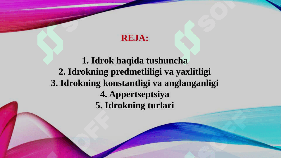 IDROK, IDROK HAQIDA TUSHUNCHA (taqdimot) 2