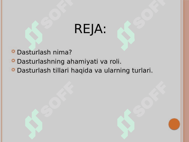 Dasturlash va dasturlash tillari haqida 2