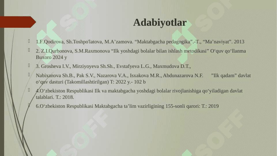 Xorij mamlakatlarida ilk yoshdagi bolalar bilan ishlash metodikasi tizimi 3