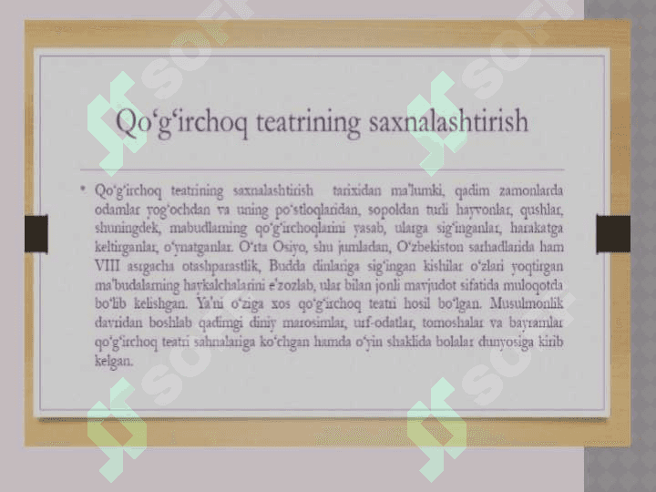 Qo‘g‘irchoq teatrining paydo bo‘lish  tarixi 5
