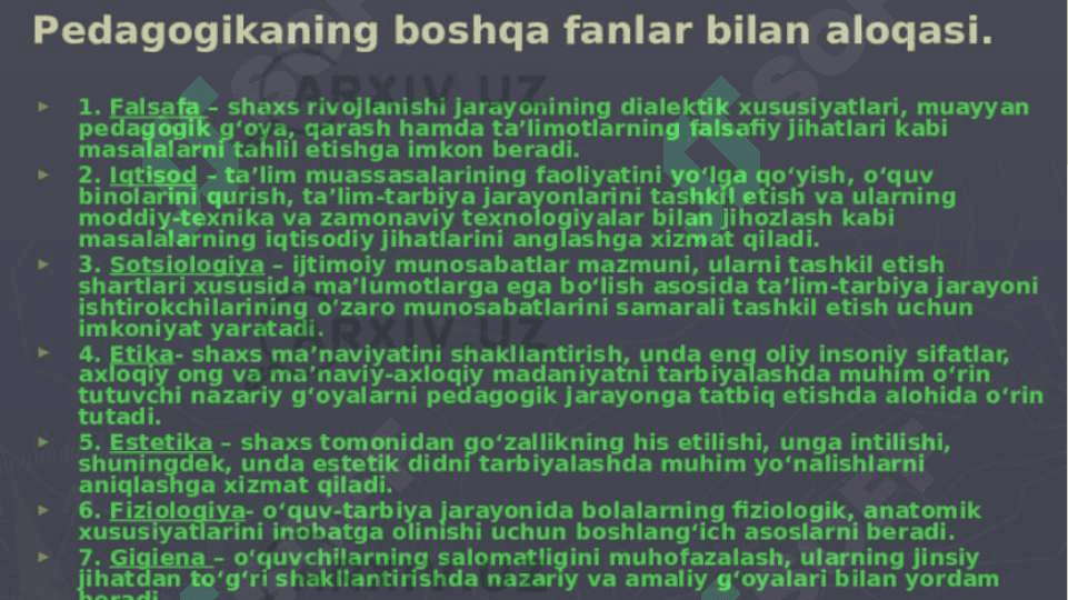 Pedagogika va ijtimoiy pedagogika kategoriyalari 8