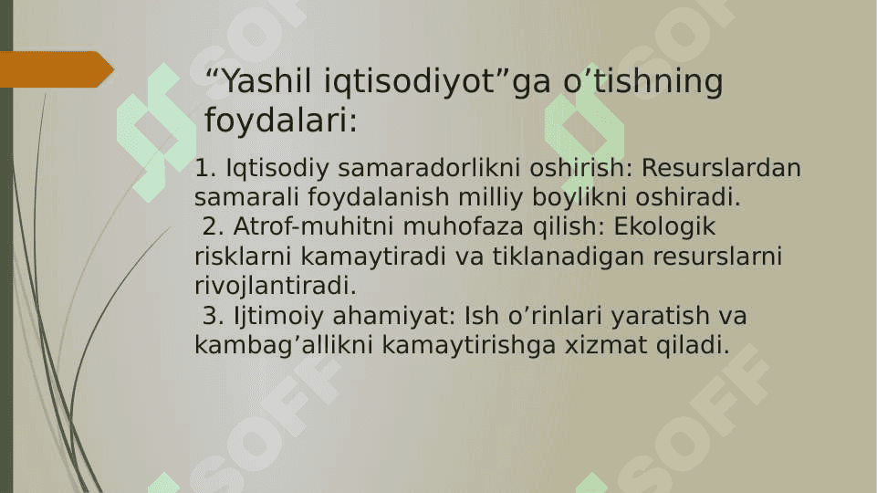 Rivojlanayotgan mamlakatlarda yashil iqtisodiyotga o'tish tajribas 3