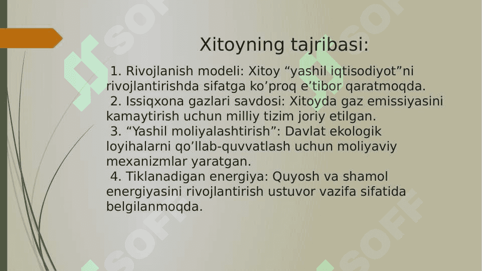 Rivojlanayotgan mamlakatlarda yashil iqtisodiyotga o'tish tajribas 5