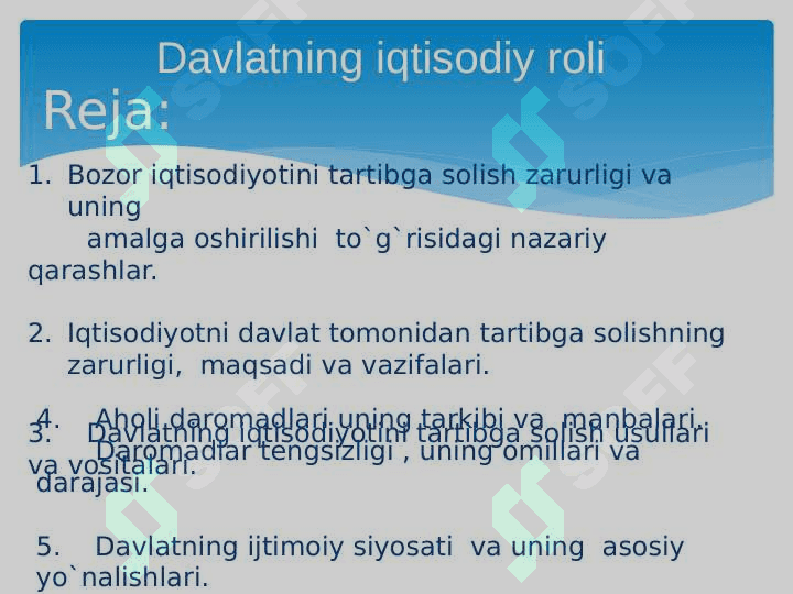 Davlatning iqtisodiy roli 2