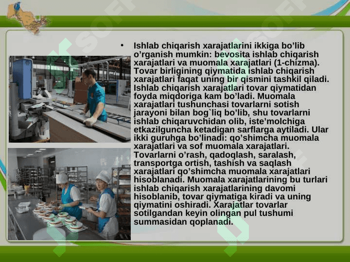 Ishlab chiqarish xarajatlari 4