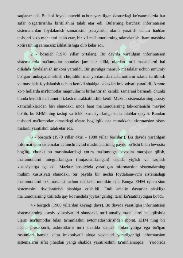 PSIXOLOGIK MAʼLUMOTLARNI QAYTA ISHLASH METODLARI VA TEXNOLOGIYALARI.L.IVASSERINING PSIXOLOGIK TASHXISDA YANGI AXBOROT TEXNOLOGIYALARINI QOʻLLASH 4