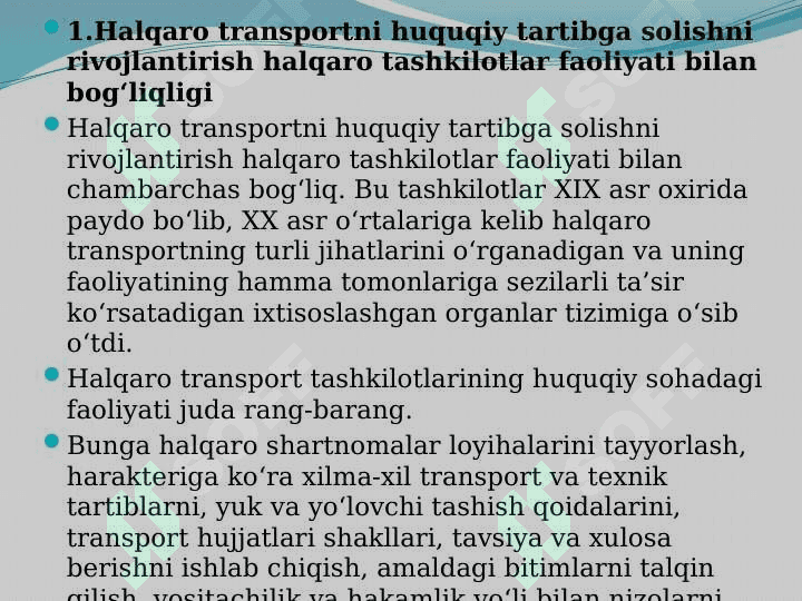 Xalqaro transport tashuvlarida optimal yo'nalishlarni tanlash 2