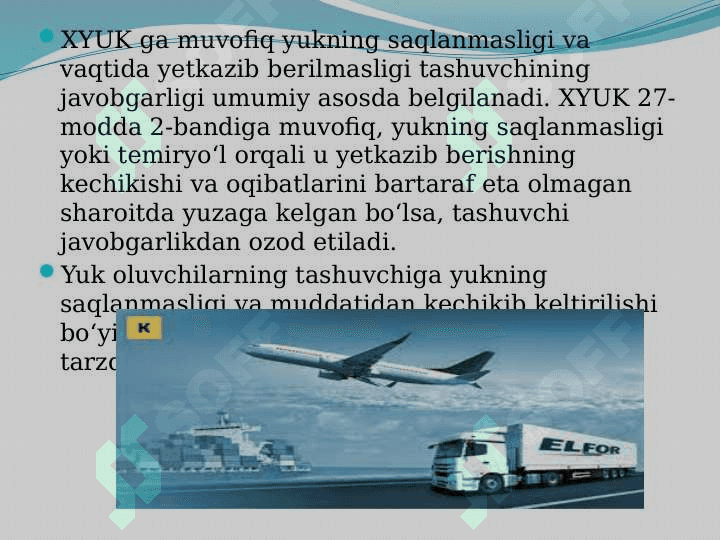 Xalqaro transport tashuvlarida optimal yo'nalishlarni tanlash 5