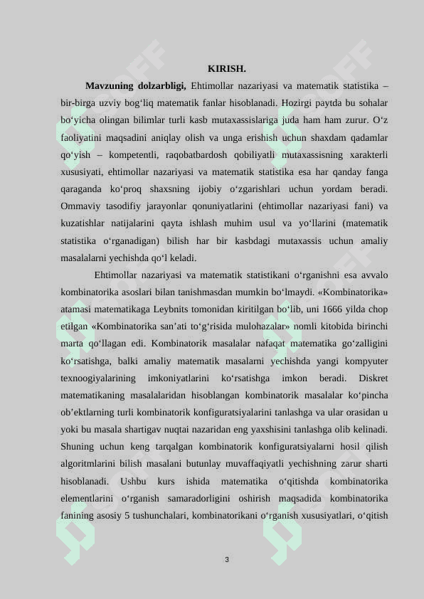 Kombinatorika elementlarini oʻqitish metodikasi 3